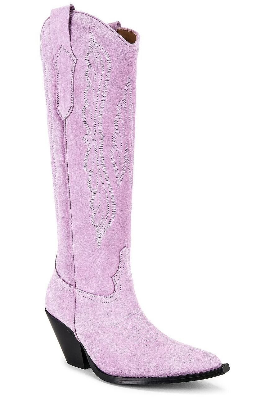 Toral Fiona Boots Suede Leather Western Boho Cowboy Preppy Festival Summer 10
